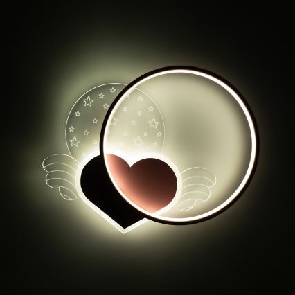 Brilagi - LED vaikiškas lubinis šviestuvas LOVE LED/48W/230V 3000/4500/6000K rožinė