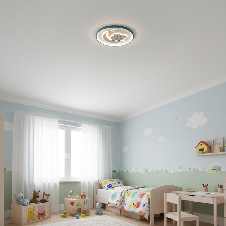 Brilagi - LED vaikų lubinis šviestuvas PIGGY LED/70W/230V 3000/4500/6000K Ø 45 cm