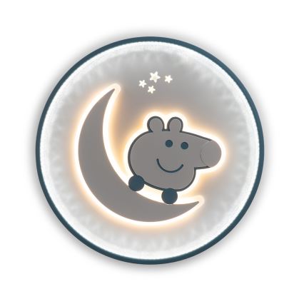 Brilagi - LED vaikų lubinis šviestuvas PIGGY LED/70W/230V 3000/4500/6000K Ø 45 cm