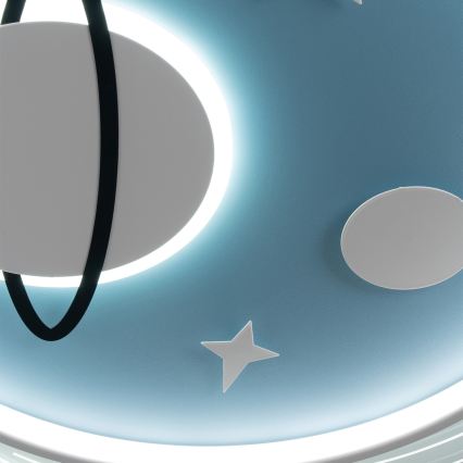 Brilagi - LED vaikų lubinis šviestuvas STARSHIP LED/64W/230V 3000/4500/6000K mėlynas
