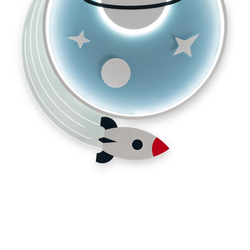 Brilagi - LED vaikų lubinis šviestuvas STARSHIP LED/64W/230V 3000/4500/6000K mėlynas