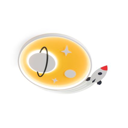 Brilagi -LED Vaikiškas lubinis šviestuvas STARSHIP LED/64W/230V 3000/4500K geltonas