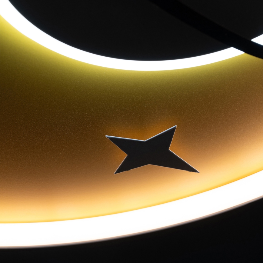 Brilagi -LED Vaikiškas lubinis šviestuvas STARSHIP LED/64W/230V 3000/4500K geltonas