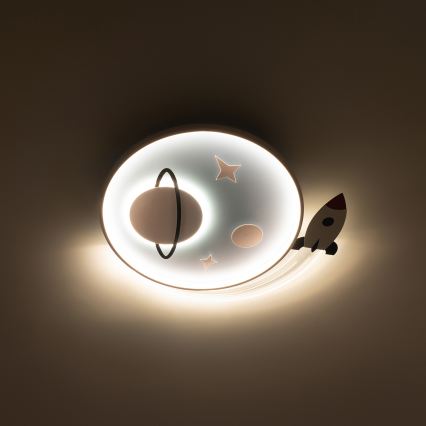 Brilagi -LED Vaikiškas lubinis šviestuvas STARSHIP LED/64W/230V 3000/4500K mėlynas