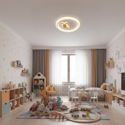 Brilagi - THUNDER LED lubinis šviestuvas vaikams, 90W/230V, 3000/4500/6000K, skersmuo 50 cm