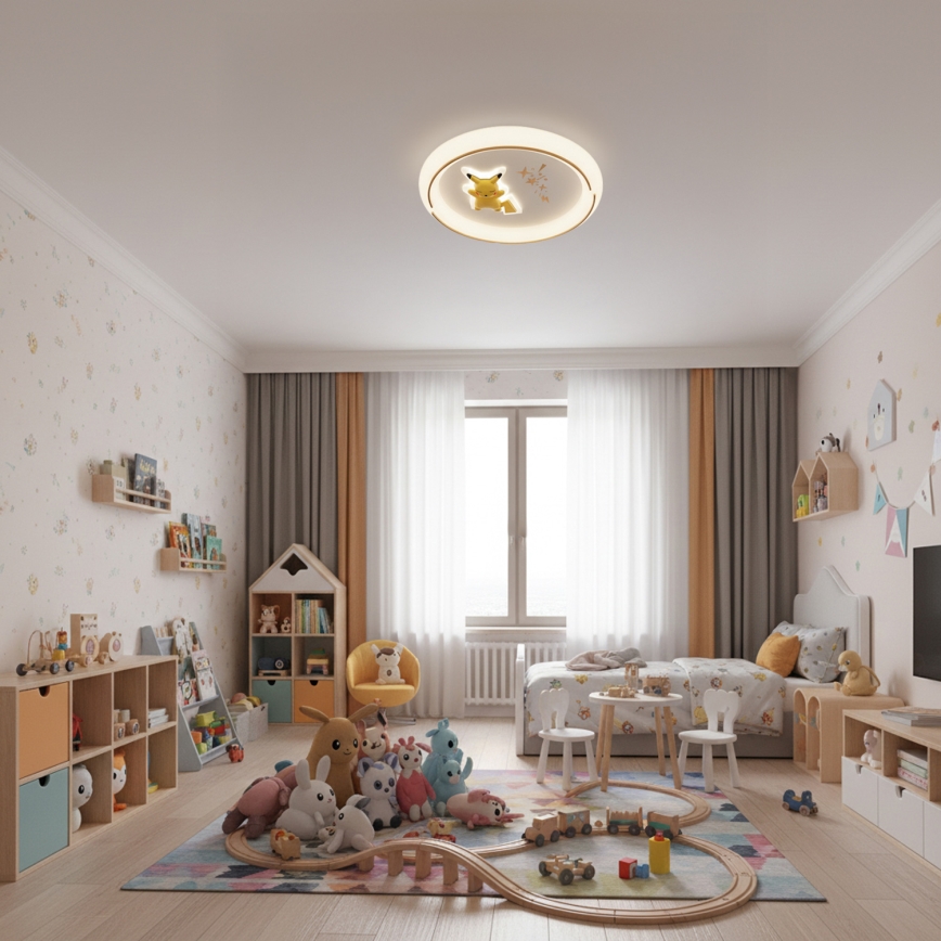 Brilagi - THUNDER LED lubinis šviestuvas vaikams, 90W/230V, 3000/4500/6000K, skersmuo 50 cm