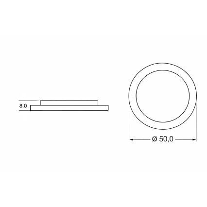 Brilagi - THUNDER LED lubinis šviestuvas vaikams, 90W/230V, 3000/4500/6000K, skersmuo 50 cm