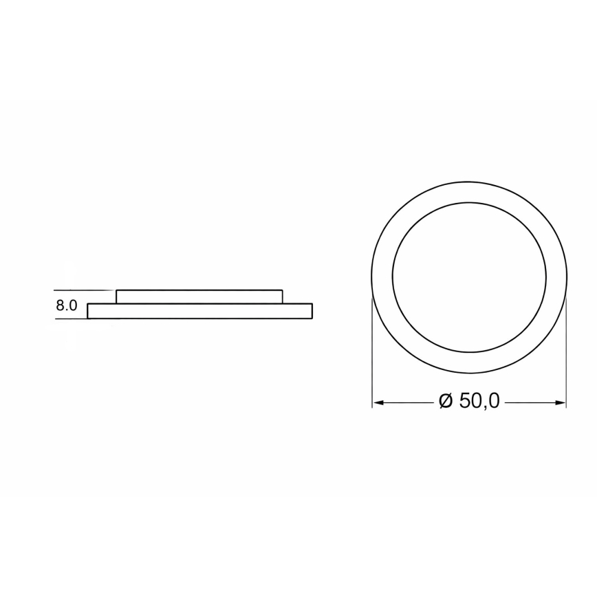 Brilagi - THUNDER LED lubinis šviestuvas vaikams, 90W/230V, 3000/4500/6000K, skersmuo 50 cm