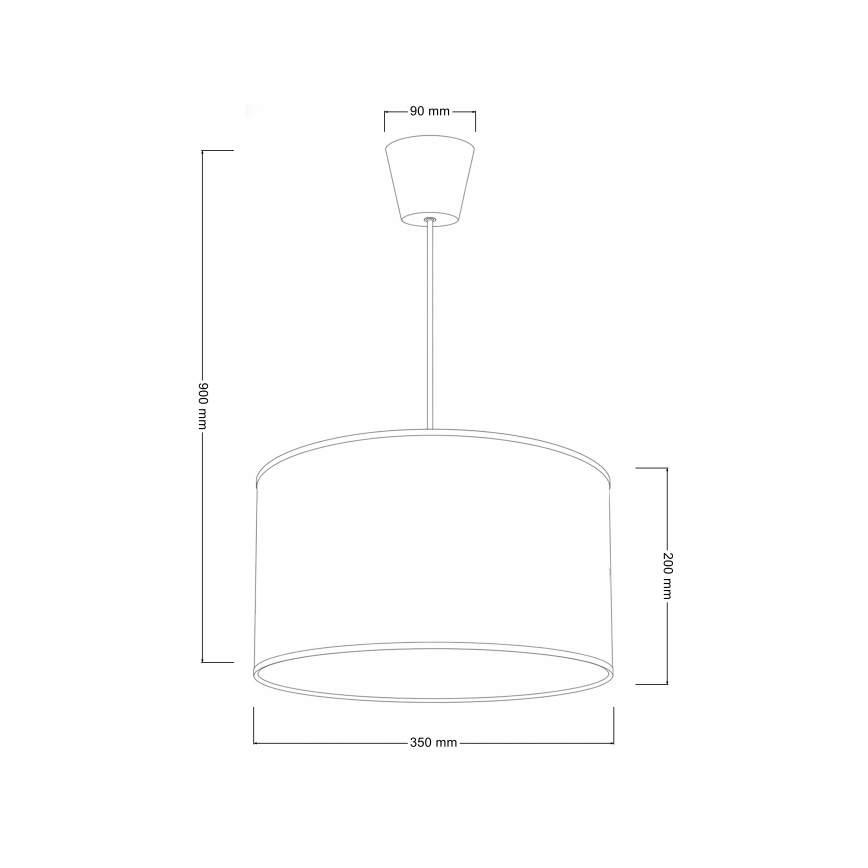 Brilagi - LED vaikiškas pakabinamas šviestuvas ant laido BOBO 1xE27/60W/230V, skersmuo 35 cm, balta/su meškiukais