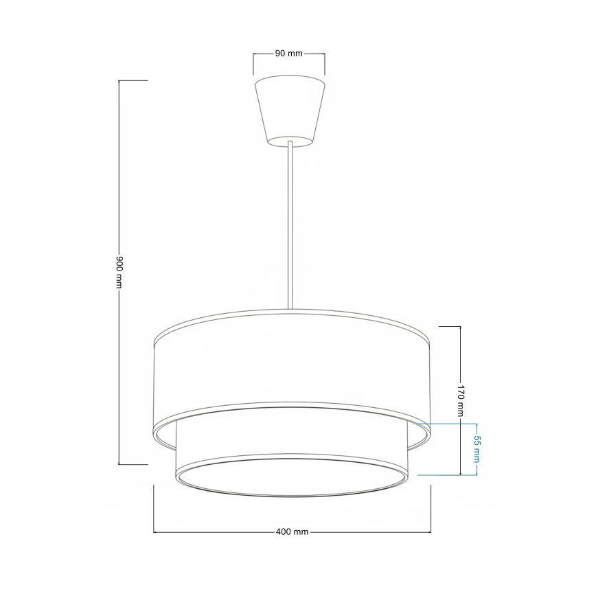 Brilagi - LED vaikiškas pakabinamas šviestuvas ant laido BOBO 1xE27/60W/230V, skersmuo 40 cm, rožinė/fėjos