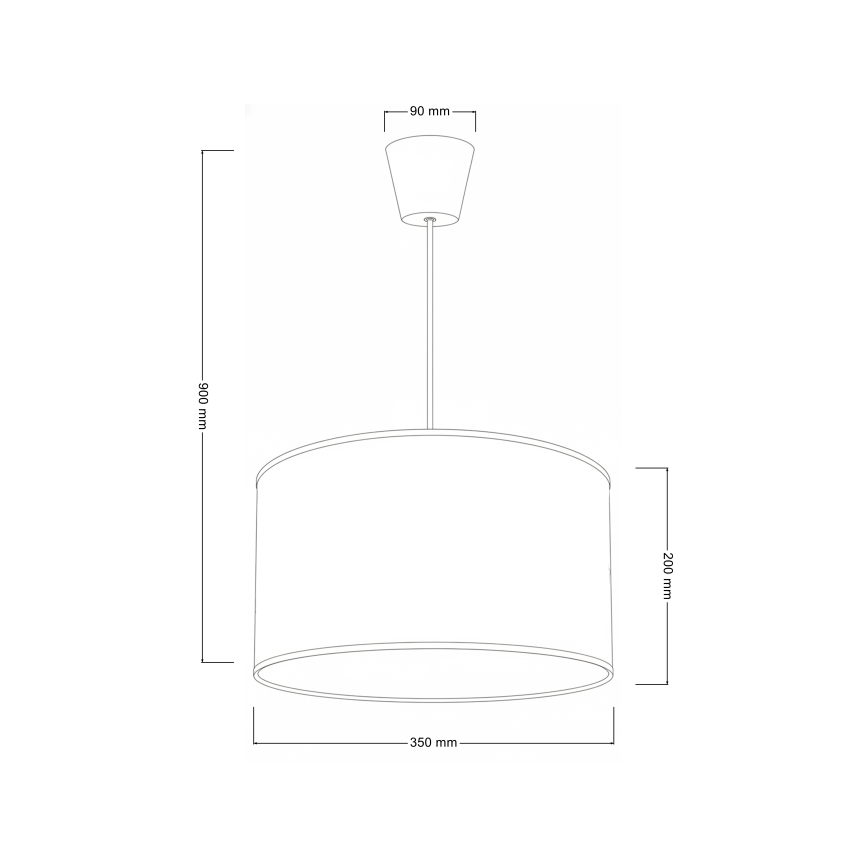Brilagi - LED vaikiškas pakabinamas šviestuvas ant laido BOBO 1xE27/60W/230V Ø 35 cm balta/triušiai