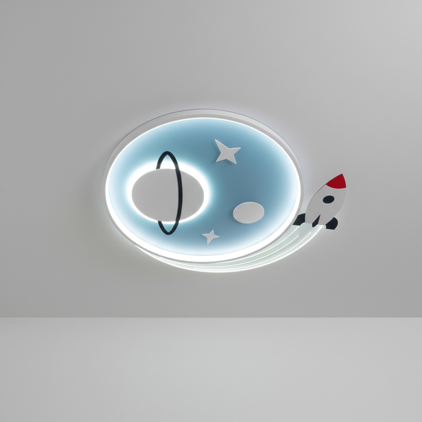 Brilagi - LED vaikiškas lubinis šviestuvas STARSHIP LED/64W/230V 3000/4500/6000K mėlynas