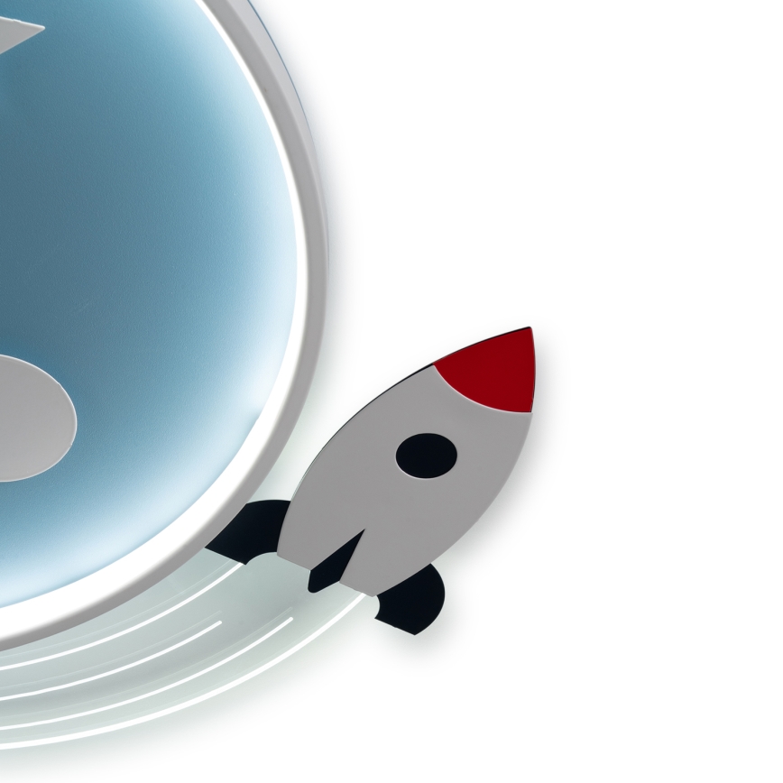 Brilagi - LED vaikiškas lubinis šviestuvas STARSHIP LED/64W/230V 3000/4500/6000K mėlynas