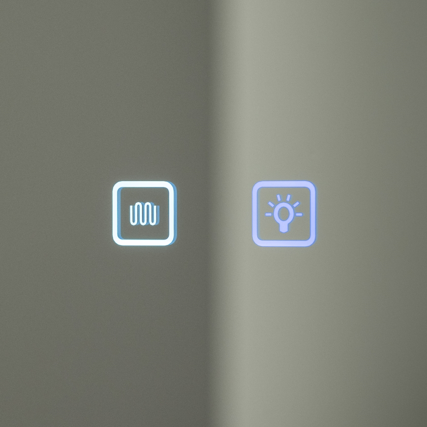 BRILAGI - LED veidrodinė vonios spintelė su apšvietimu AVOLA SINGLE 55x70 cm