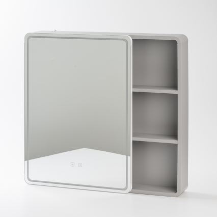 BRILAGI - LED veidrodinė vonios spintelė su apšvietimu AVOLA SINGLE 75x70 cm