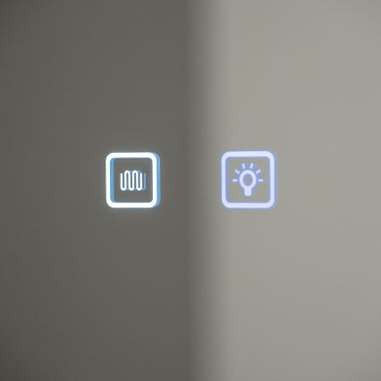 BRILAGI - LED veidrodinė vonios spintelė su apšvietimu AVOLA SINGLE 75x70 cm