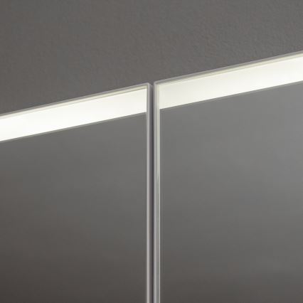 BRILAGI - LED veidrodinė vonios spintelė su apšvietimu BRONTE DOUBLE 60x75 cm
