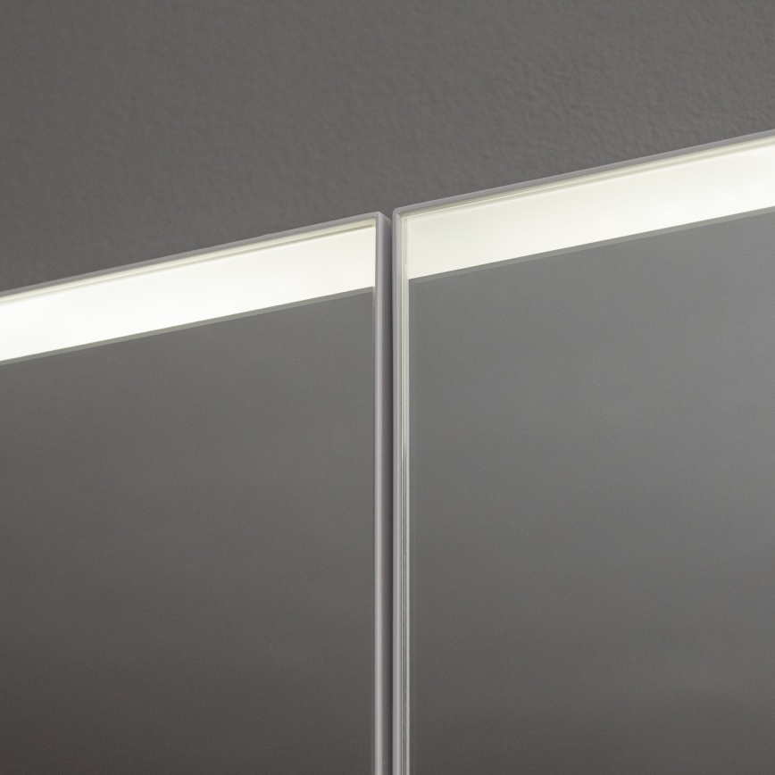 BRILAGI - LED veidrodinė vonios spintelė su apšvietimu BRONTE DOUBLE 60x75 cm