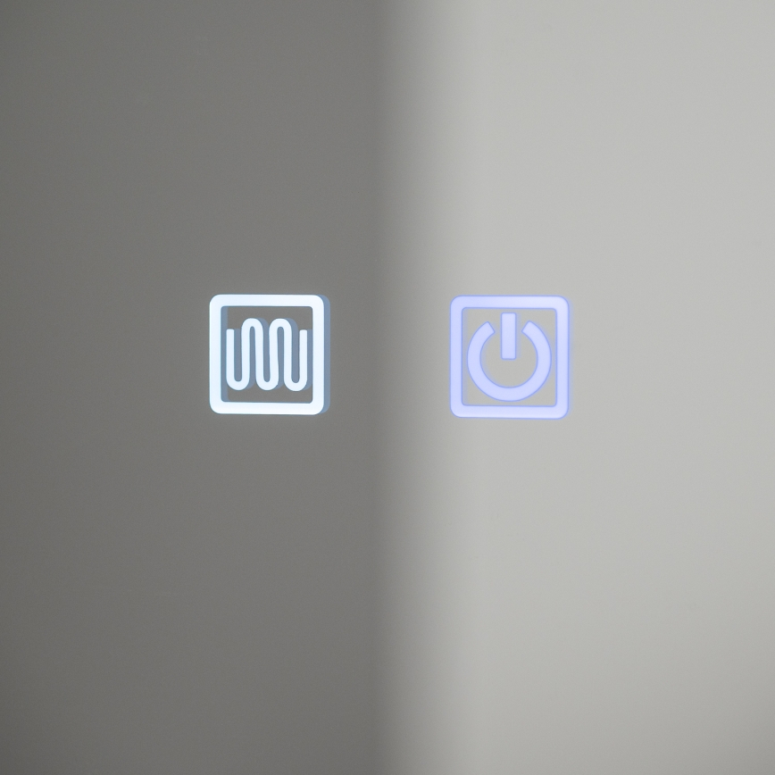 BRILAGI - LED veidrodinė vonios spintelė su apšvietimu BRONTE DOUBLE 60x75 cm