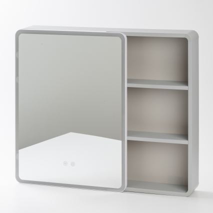 BRILAGI - LED veidrodinė vonios spintelė su apšvietimu NOTO SINGLE 77x65 cm