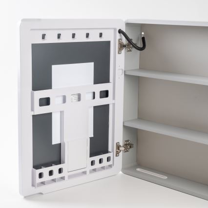 BRILAGI - LED veidrodinė vonios spintelė su apšvietimu NOTO SINGLE 77x65 cm