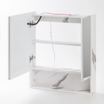 BRILAGI - LED veidrodinė vonios spintelė su apšvietimu TRABIA DOUBLE 60x70 cm