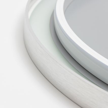 Brilagi - LED reguliuojamas vonios šildomas veidrodis su apšvietimu ALU PRO LED/18W/230V Ø 60 cm 3000/4000/6500K IP44 matinis chromas CRI 90