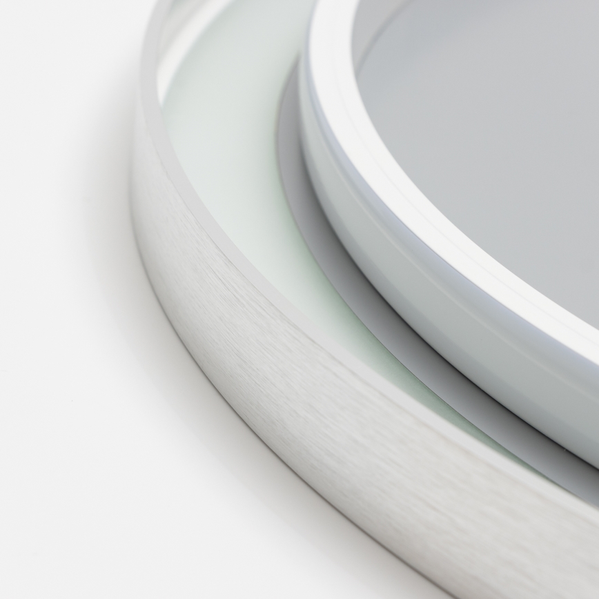 Brilagi - LED reguliuojamas vonios šildomas veidrodis su apšvietimu ALU PRO LED/18W/230V Ø 60 cm 3000/4000/6500K IP44 matinis chromas CRI 90