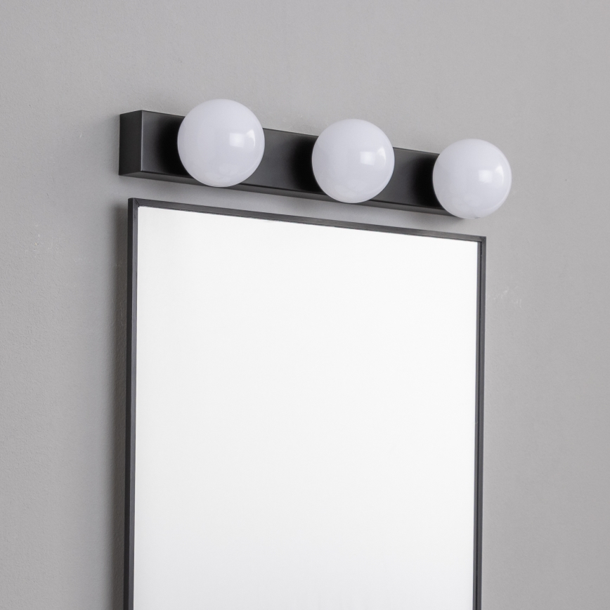 Brilagi - LED vonios veidrodžio apšvietimas HOLLYWOOD 3xLED/3W/230V 39 cm IP44 juoda