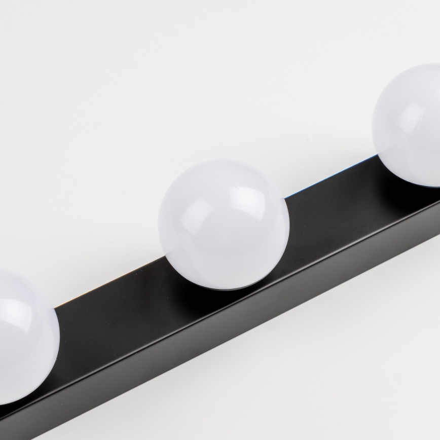 Brilagi - LED vonios veidrodžio apšvietimas HOLLYWOOD 3xLED/3W/230V 39 cm IP44 juoda