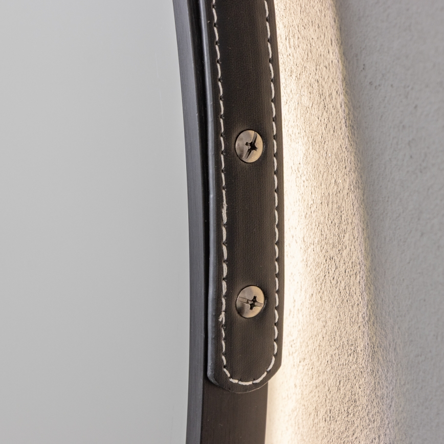 Brilagi - VERESE LED vonios veidrodis LED/19W/230V, skersmuo 60 cm, juodas, IP44, CRI 90, dimeriuojamas + CCT