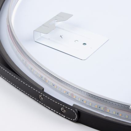 Brilagi - VERESE LED vonios veidrodis LED/19W/230V, skersmuo 60 cm, juodas, IP44, CRI 90, dimeriuojamas + CCT