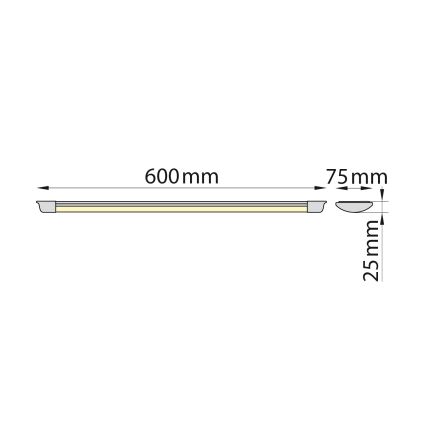 Brilagi - LED virtuvės šviestuvas, kabinamas po spintele AVERO LED/16W/230V 60 cm