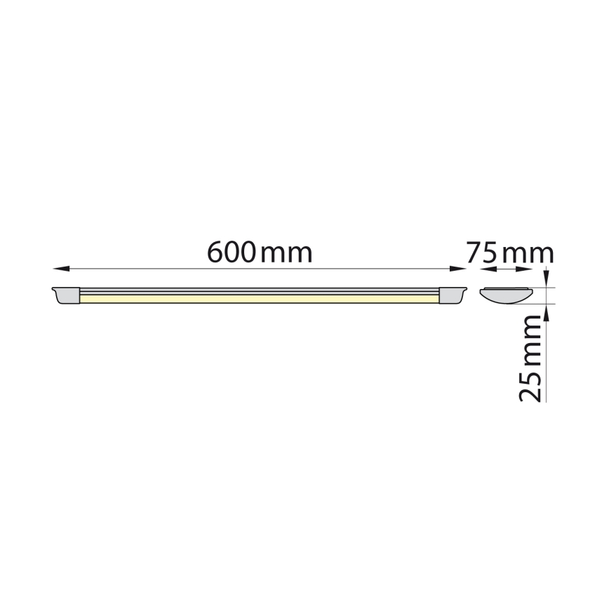 Brilagi - LED virtuvės šviestuvas, kabinamas po spintele AVERO LED/16W/230V 60 cm