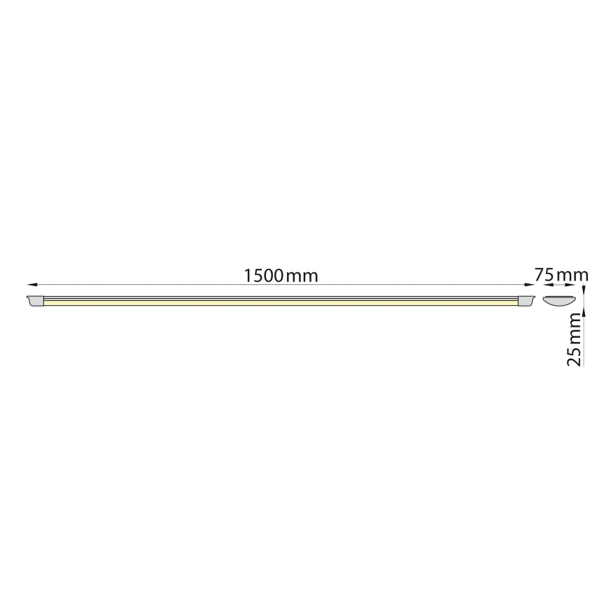 Brilagi - LED virtuvės šviestuvas, kabinamas po spintele AVERO LED/45W/230V 150 cm