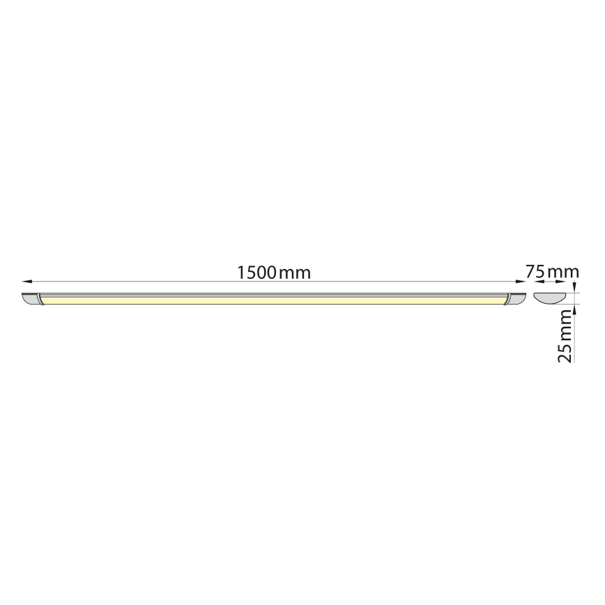 Brilagi - LED virtuvės šviestuvas, kabinamas po spintele LUMA LED/40W/230V 150 cm