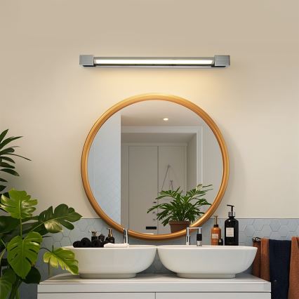 Brilagi - LED vonios veidrodžio apšvietimas AQUA LINE LED/18W/230V 60 cm IP44 blizgus chromas CRI 90