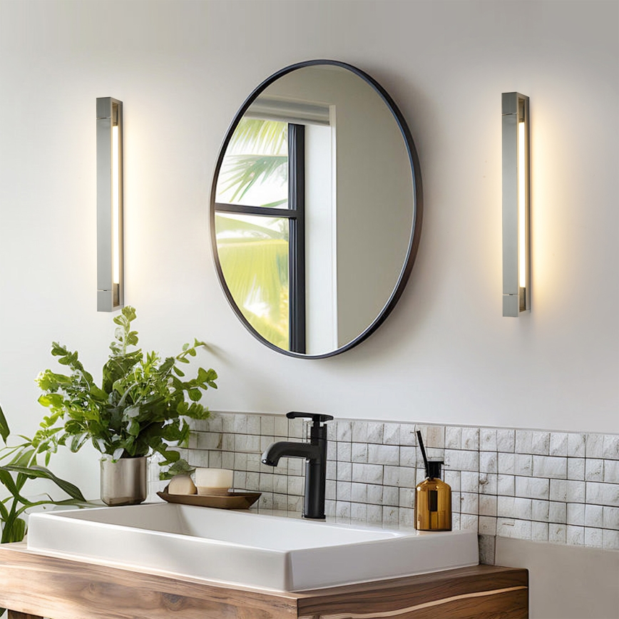 Brilagi - LED vonios veidrodžio apšvietimas AQUA LINE LED/18W/230V 60 cm IP44 blizgus chromas CRI 90
