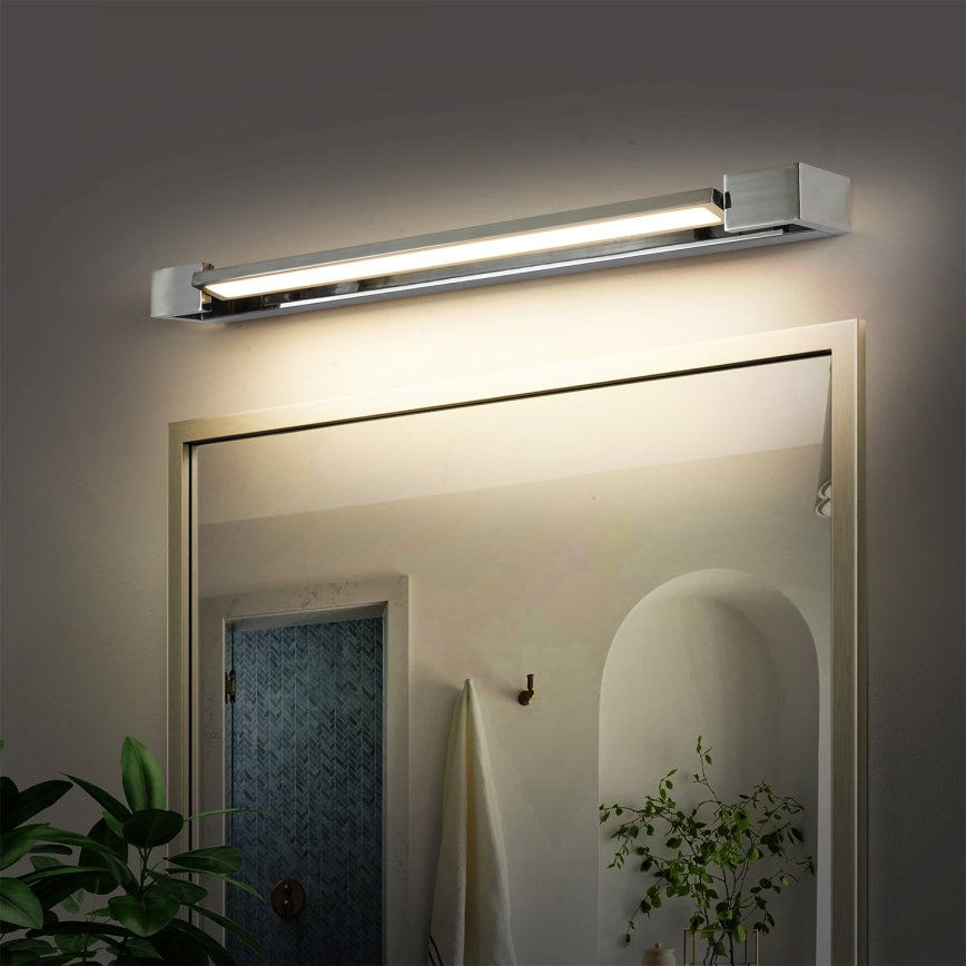 Brilagi - LED vonios veidrodžio apšvietimas AQUA LINE LED/18W/230V 60 cm IP44 blizgus chromas CRI 90