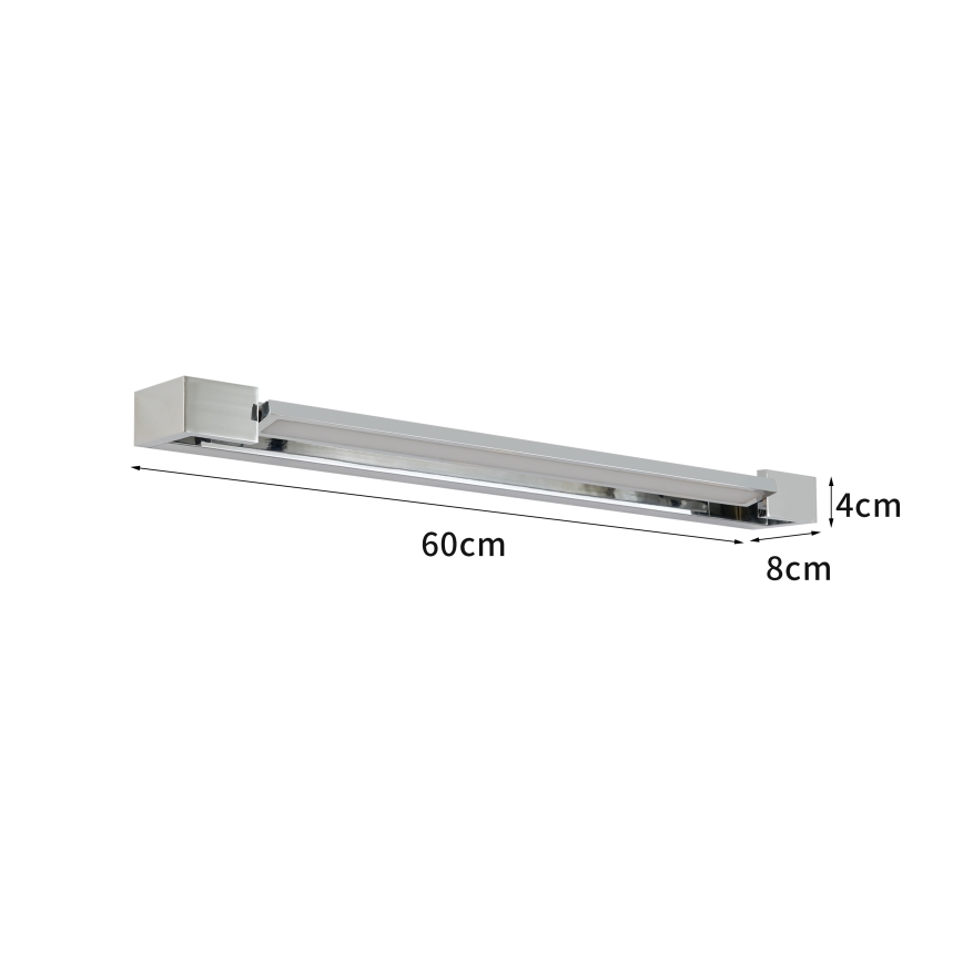 Brilagi - LED vonios veidrodžio apšvietimas AQUA LINE LED/18W/230V 60 cm IP44 blizgus chromas CRI 90