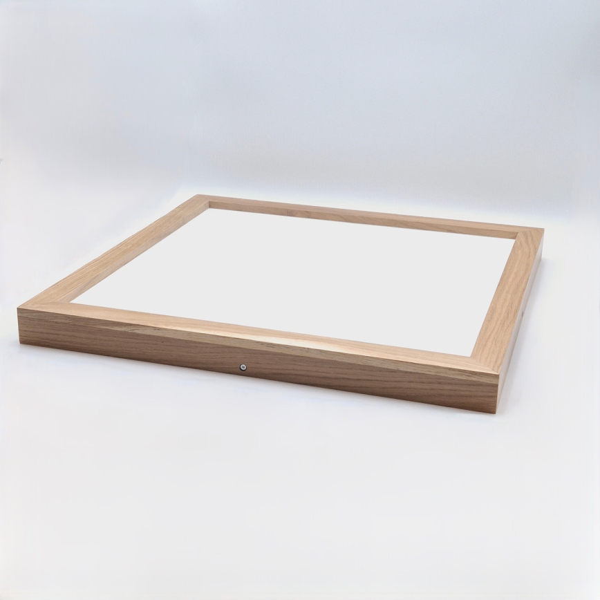 Brilagi - LED Lubų šviestuvas voniai WOODY FRAME LED/40W/230V 60x60 cm IP44 ąžuolas