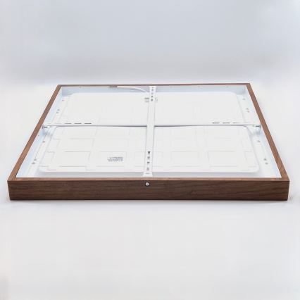 Brilagi - LED Lubinis šviestuvas voniai WOODY FRAME LED/50W/230V 60x60 cm IP44 ąžuolo vyšnia