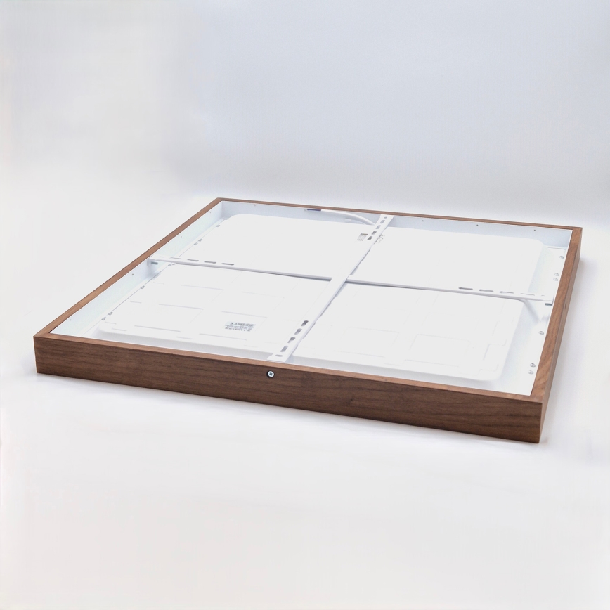 Brilagi - LED Lubinis šviestuvas voniai WOODY FRAME LED/50W/230V 60x60 cm IP44 ąžuolo vyšnia
