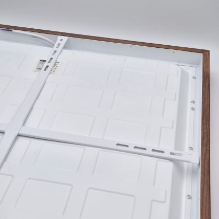 Brilagi - LED Lubinis šviestuvas voniai WOODY FRAME LED/50W/230V 60x60 cm IP44 ąžuolo vyšnia