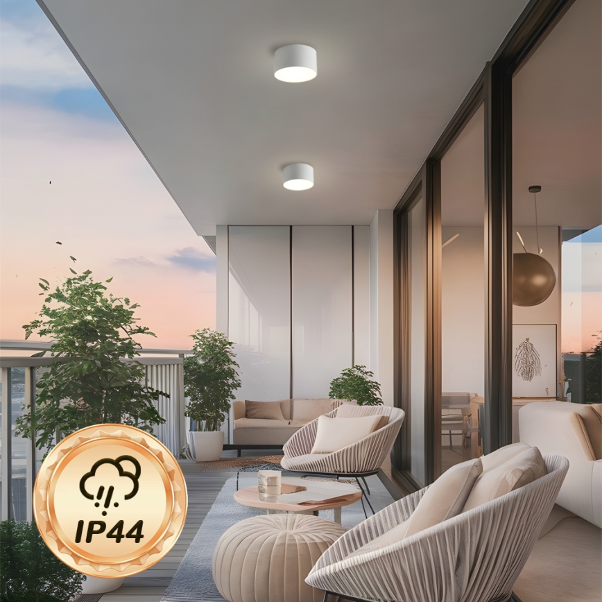 Brilagi - LED vonios kambario lubinis šviestuvas FORIS LED/9W/230V skers. 9 cm balta IP44