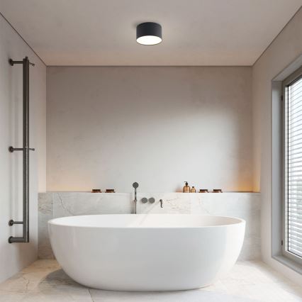 Brilagi - LED vonios kambario lubinis šviestuvas FORIS LED/9W/230V Ø 9 cm juodas IP44