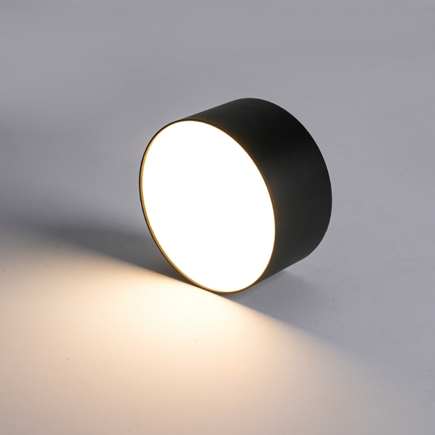 Brilagi - LED vonios kambario lubinis šviestuvas FORIS LED/9W/230V Ø 9 cm juodas IP44