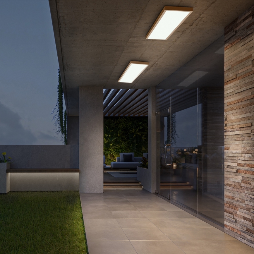 Brilagi - LED vonios kambario lubinis šviestuvas FRAME LED/50W/230V 120x30 cm IP44 smėlio spalvos