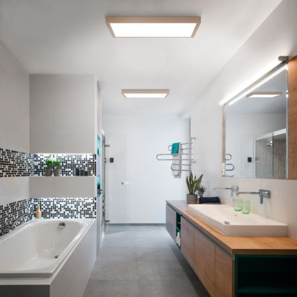 Brilagi - LED lubinis vonios šviestuvas FRAME LED/50W/230V 60x60 cm IP44 smėlinė
