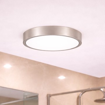 Brilagi - LED vonios kambario lubinis šviestuvas POOL LED/24W/230V 3000/4000/5500K, skersmuo 30 cm, IP54, matinio chromo apdaila